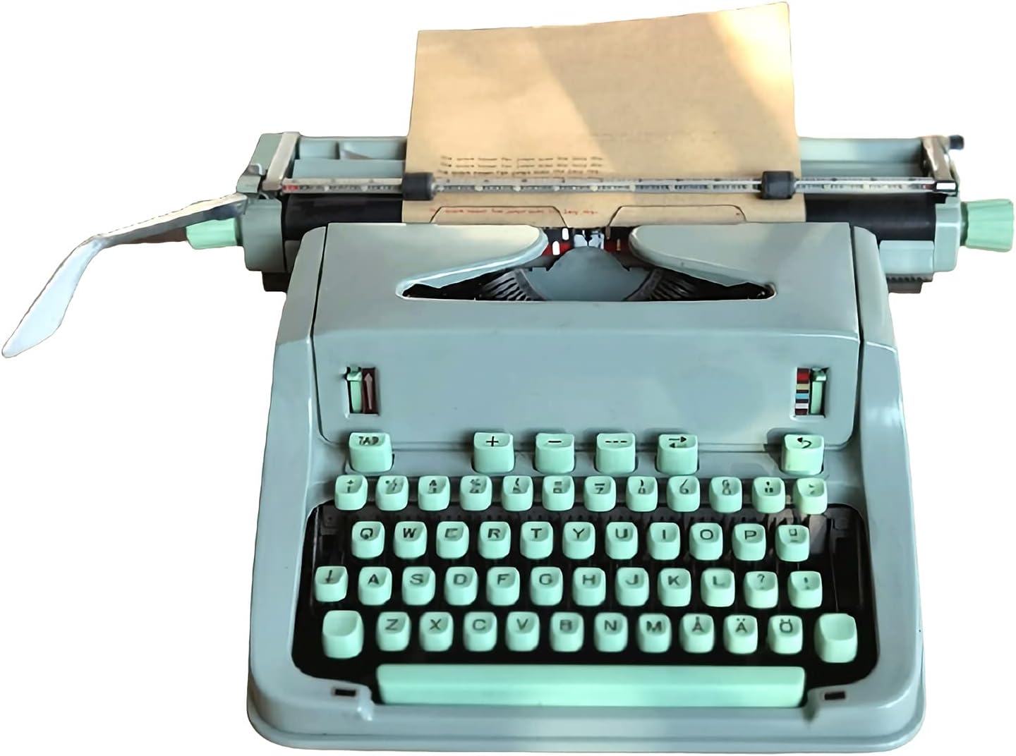 ZXNQ Rare Large Mechanical Typewriter Old Fashioned Burundi